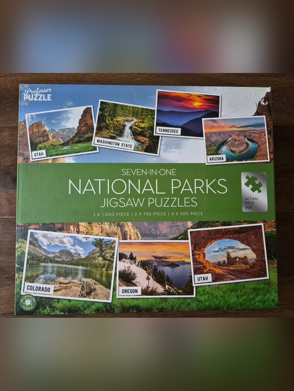 Professor 7-in-1 National Parks Jigsaw Puzzles 500, 750, 1000 Pieces